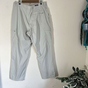 Vintage Patagonia Hiking Pants Mens 40X33 Ivory Nylon Gorpcore Outdoors Camping